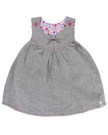 Reversible Pini Dress- Cat Face/ Ditsy