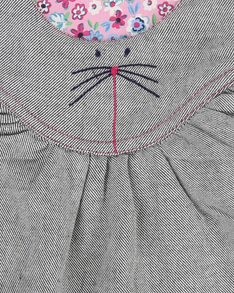 Reversible Pini Dress- Cat Face/ Ditsy