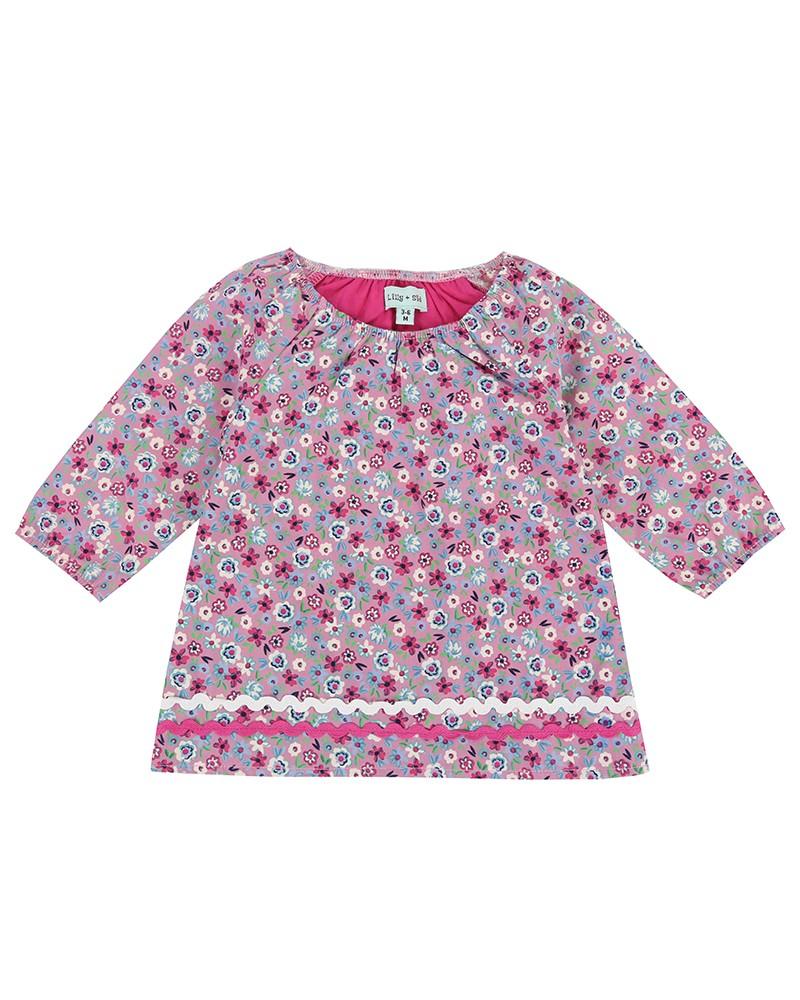 Ditsy Dress And Leggings Set