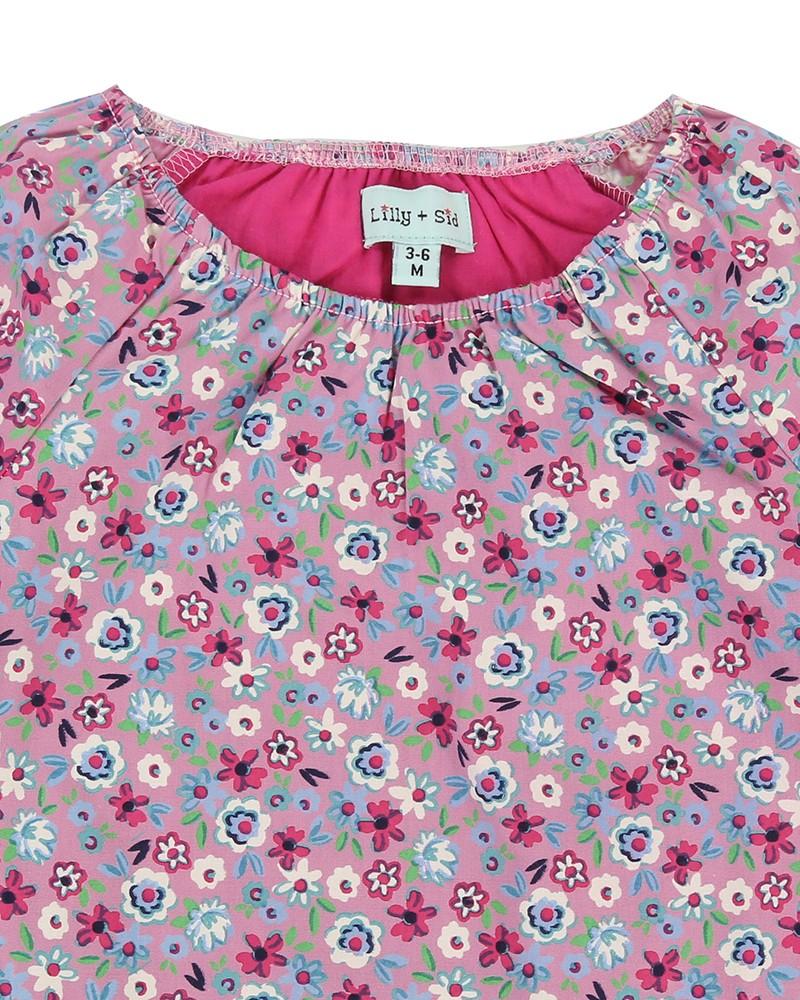 Ditsy Dress And Leggings Set