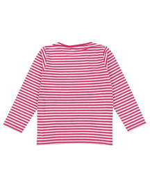 Unicorn Applique Top- Pink Stripe