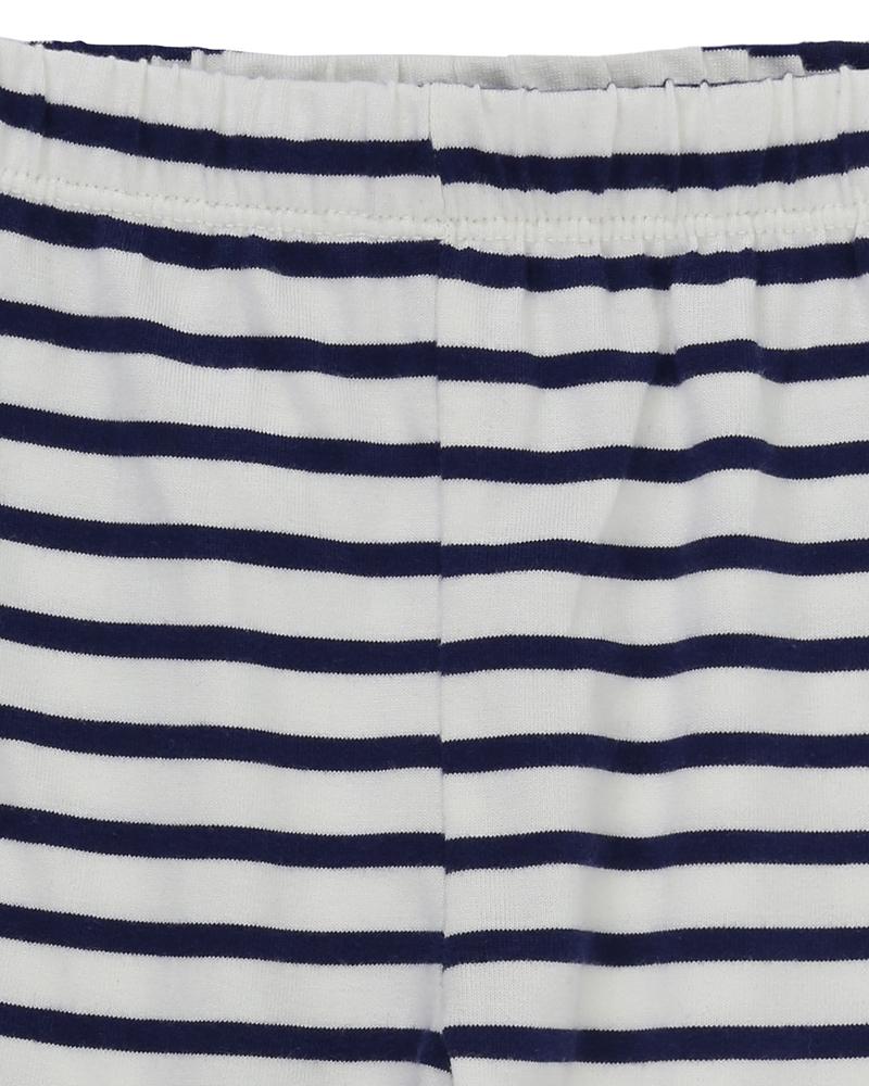 Stripe Leggings - Navy