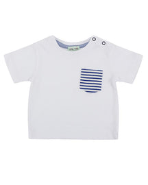 Classic Pocket T- White