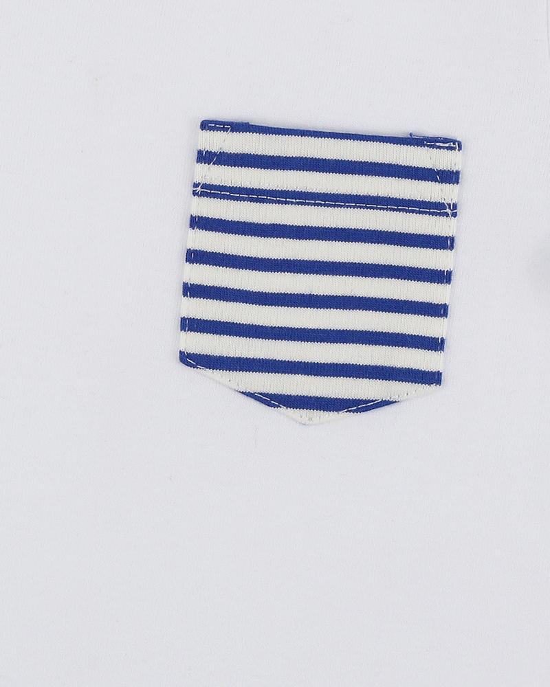 Classic Pocket T- White