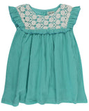 Mint Lace Trim Dress