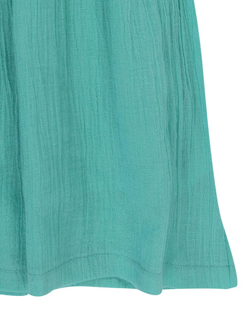 Mint Lace Trim Dress