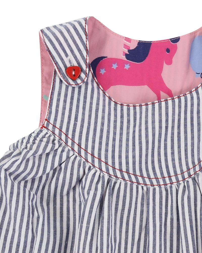 Reverse Woven Pini - Carousel/Stripe