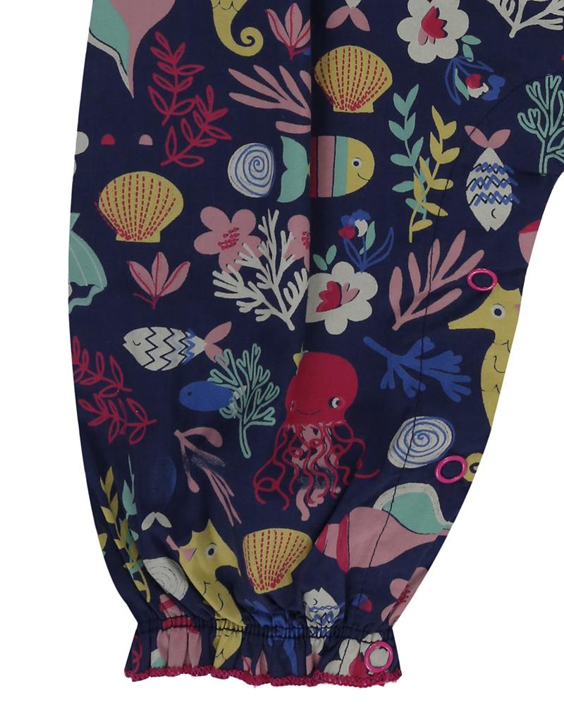 Sea Print Dungaree