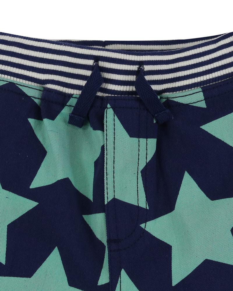Printed Board Shorts- Stars