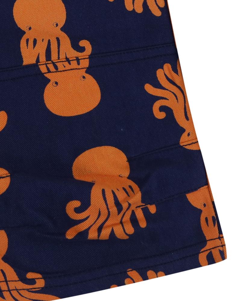 Printed Board Shorts- Octopus