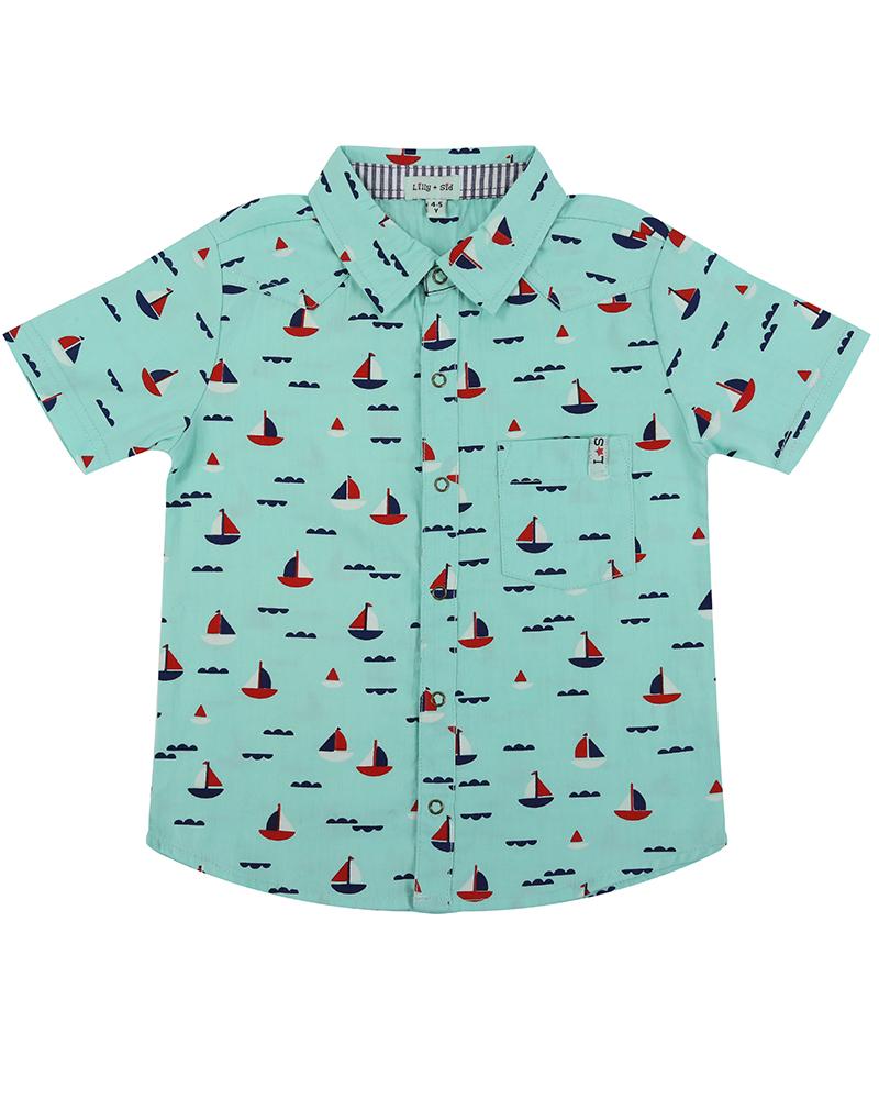 Ships Print Shirt