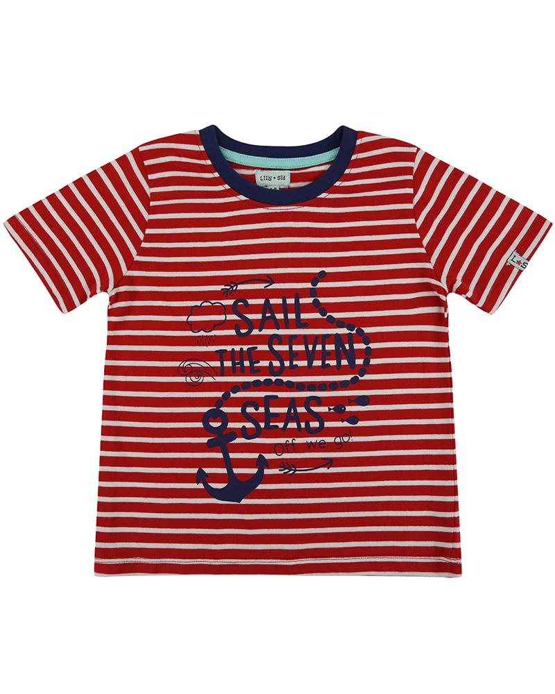 Stripe Printed T- Nautical