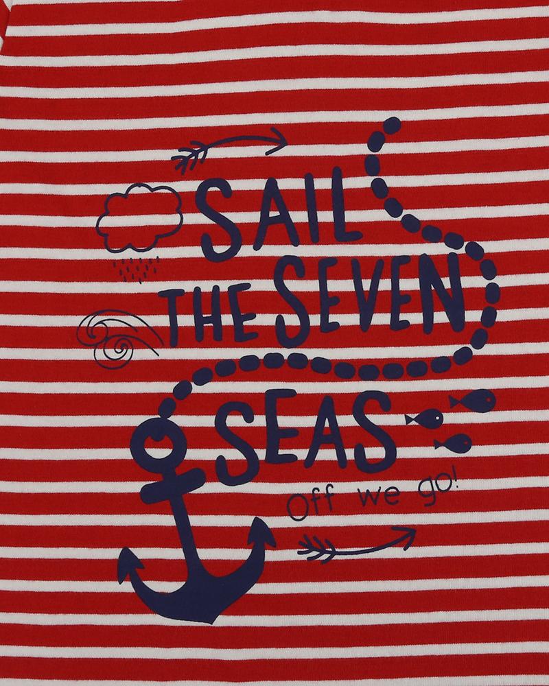 Stripe Printed T- Nautical