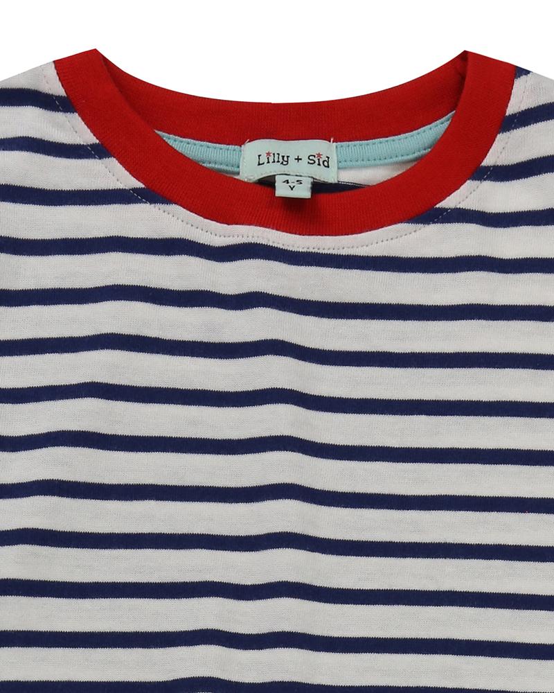 Fabric Mix Dress - Carousel/ Stripe