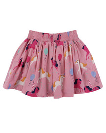 Woven Printed Skirt - Carousel