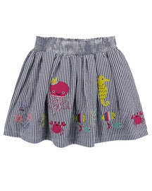 Stripe Applique Skirt