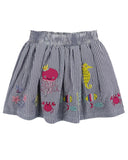 Stripe Applique Skirt