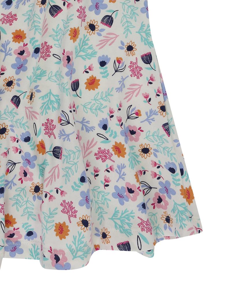 Jersey Shft Dress- Ditsy