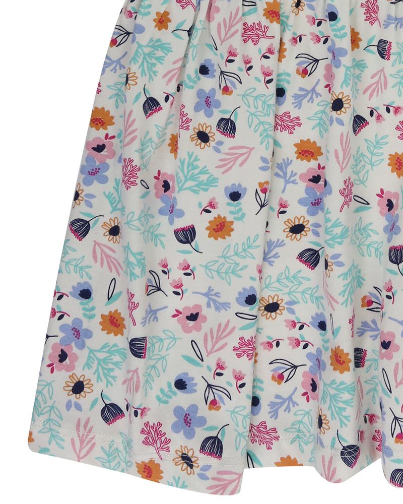 Print Mix Dress- Stripe/Ditsy