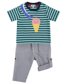 Dino Stripe Trouser Set