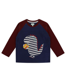 Dino Burger Applique Top