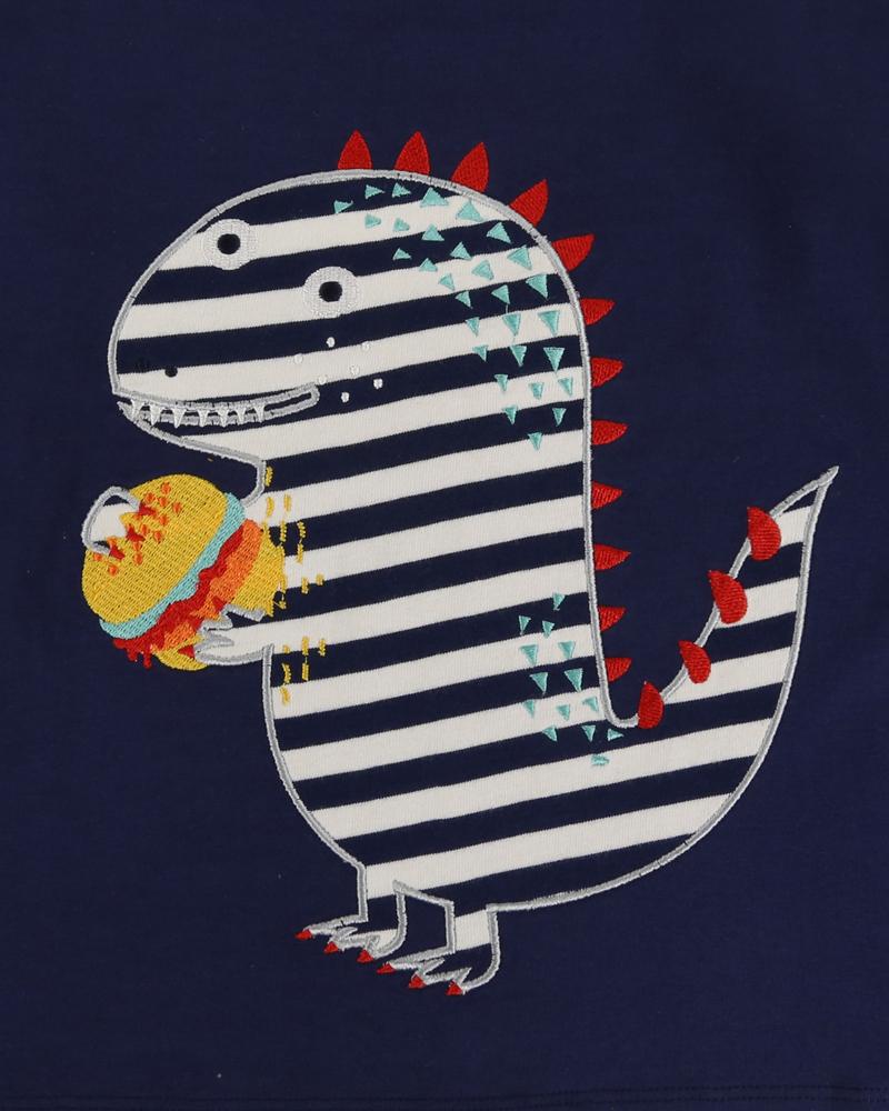 Dino Burger Applique Top