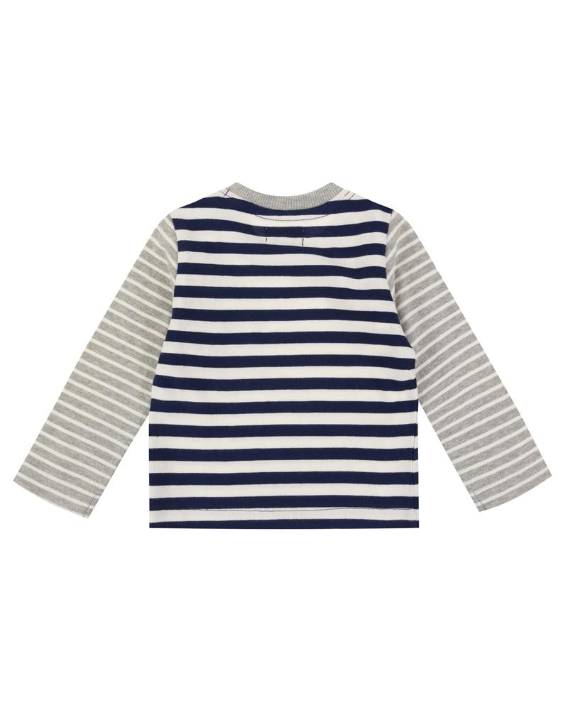 Stripe Top/ Flannel Trouser