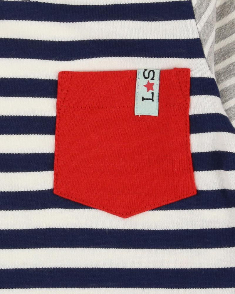 Stripe Top/ Flannel Trouser