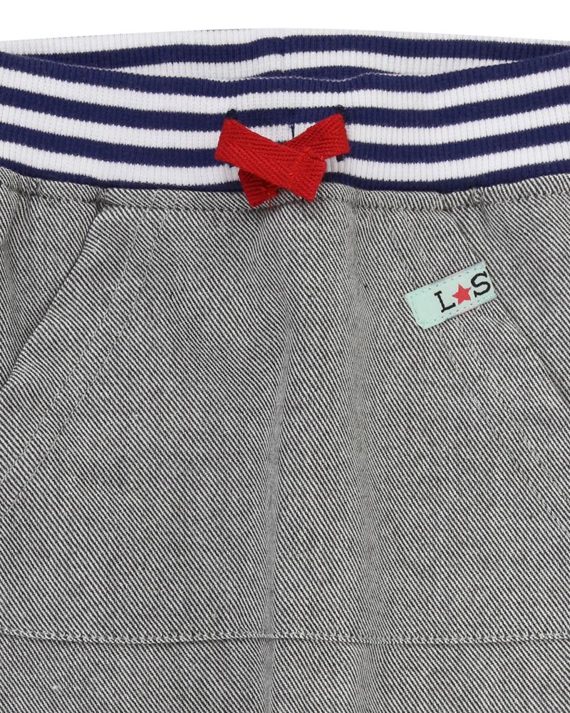 Stripe Top/ Flannel Trouser