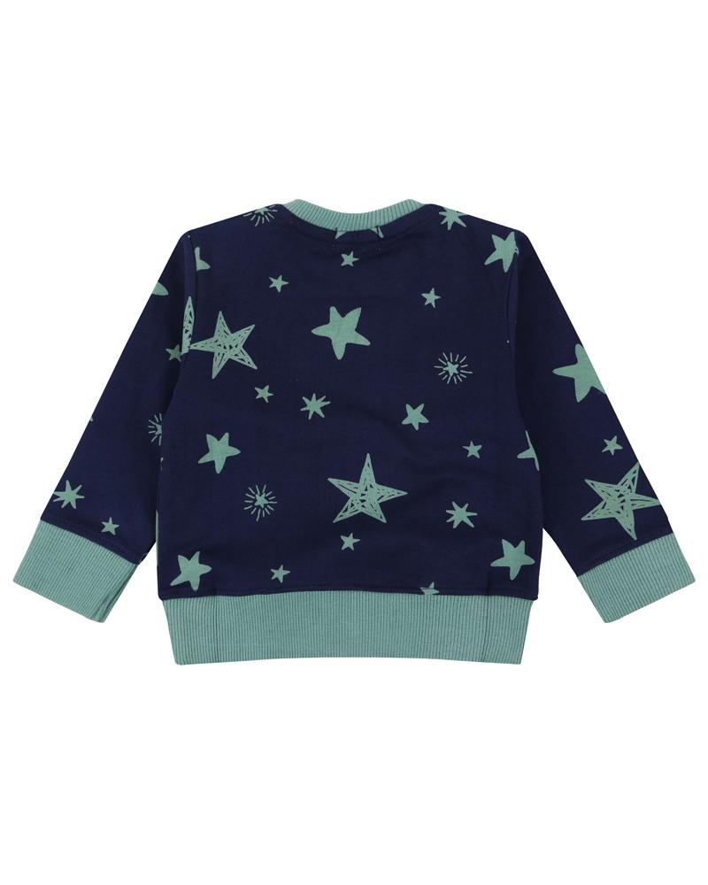 Star Print Sweatshirt/ Joggers Set