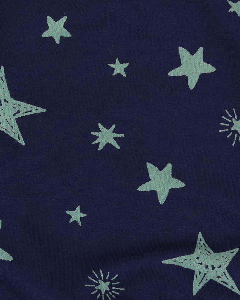 Star Print Sweatshirt/ Joggers Set