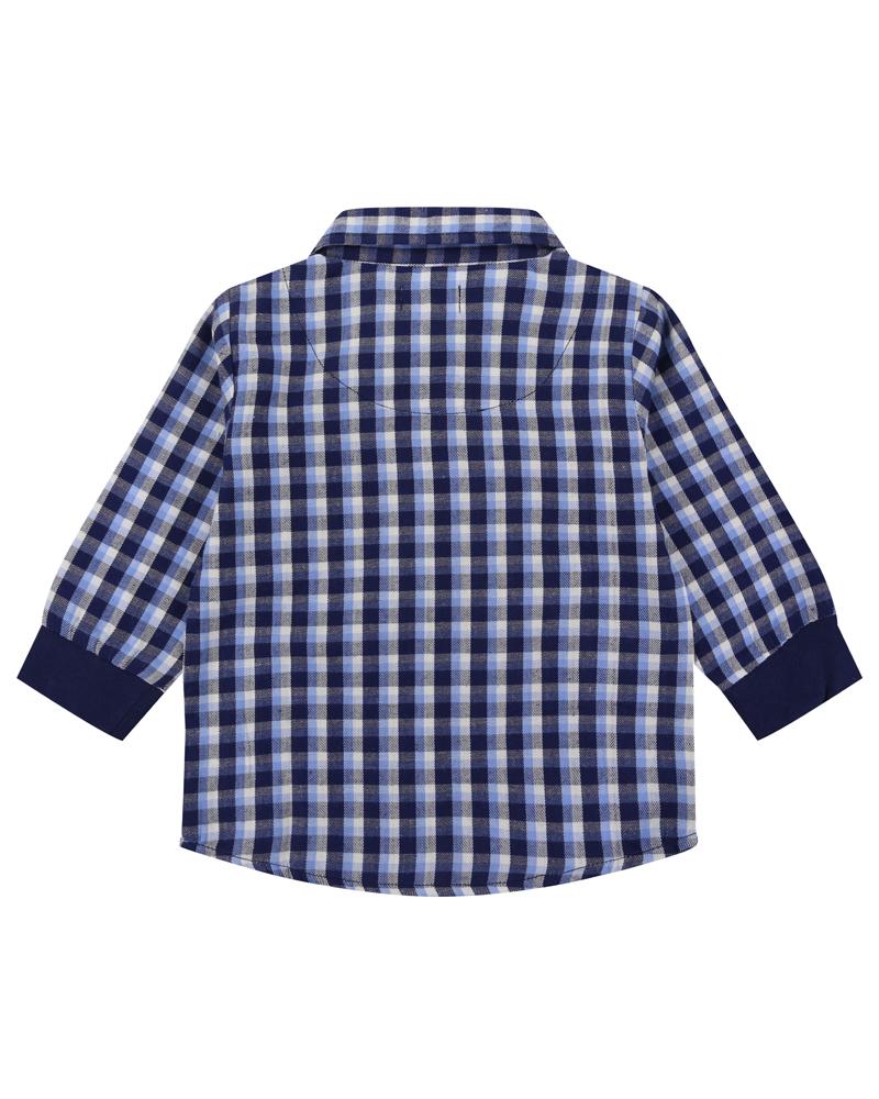 Woven Check Shirt/Cord Reversible Set