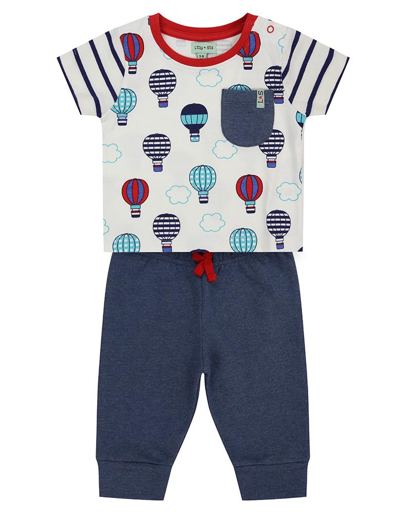 Short Sleeve Playset- Balloon Print