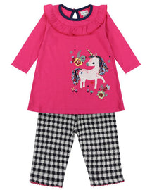 Unicorn Dress And Leggings Set