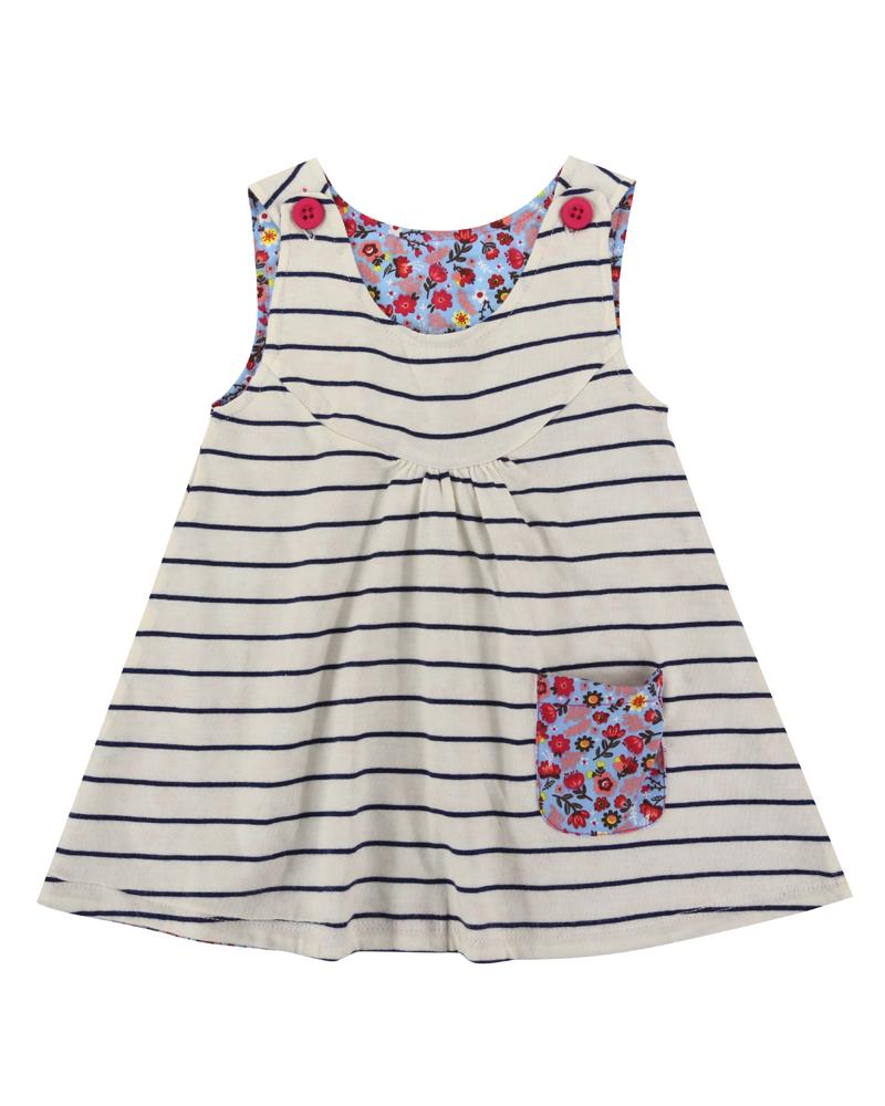 Reversible Pini -Stripe/Ditsy