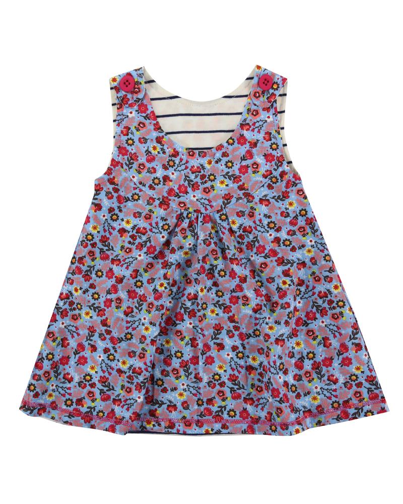 Reversible Pini -Stripe/Ditsy