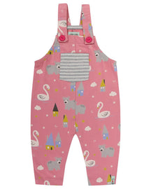 Swan Print Dungarees