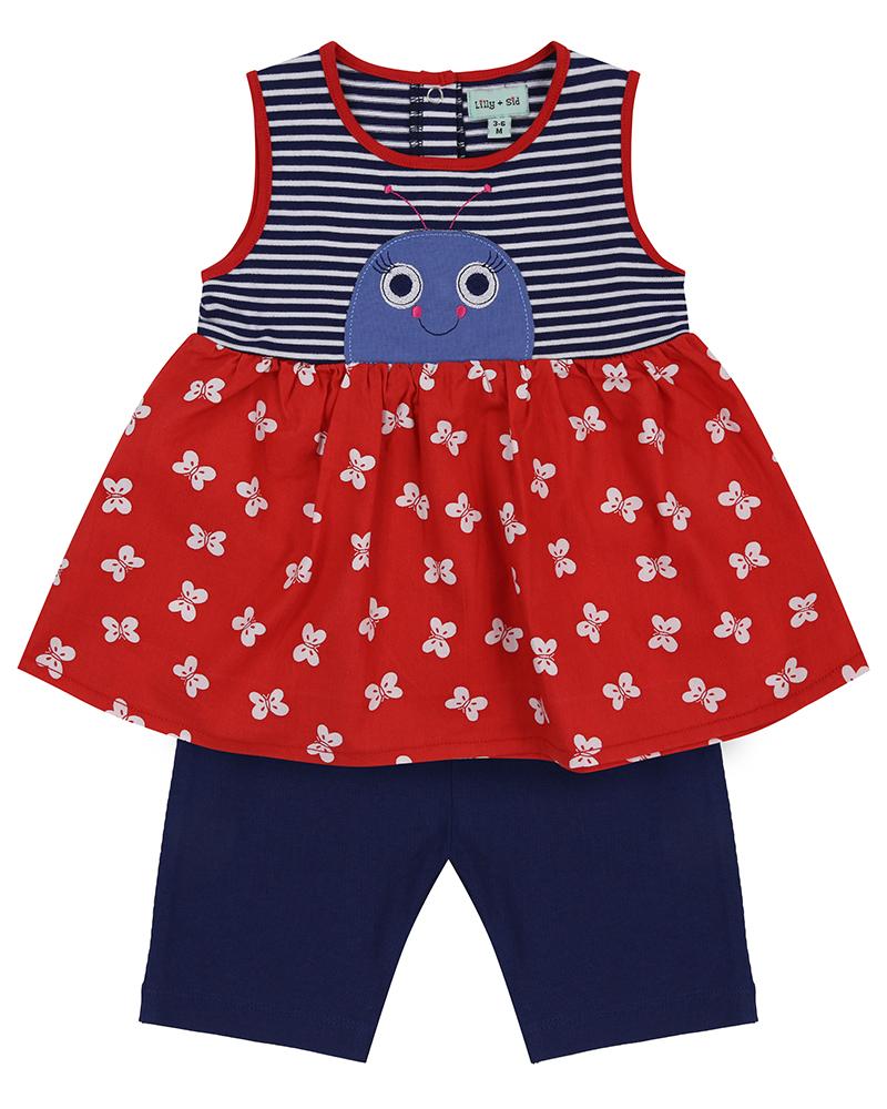 Butterly Character Tunic And Shorts Set