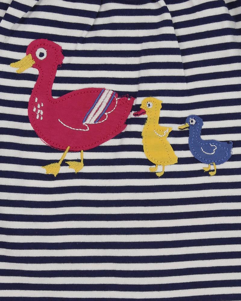 Applique Jersey Dungarees- Duck Family