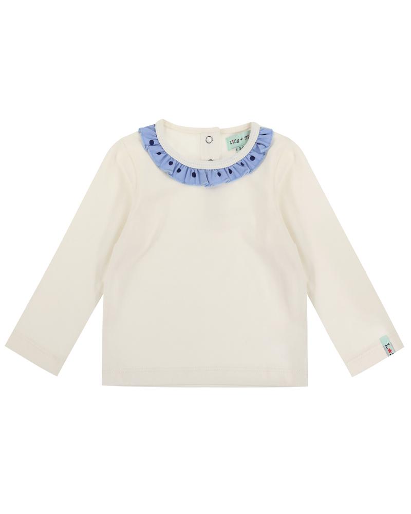 Frill Neck Top And Swan Leggings Set