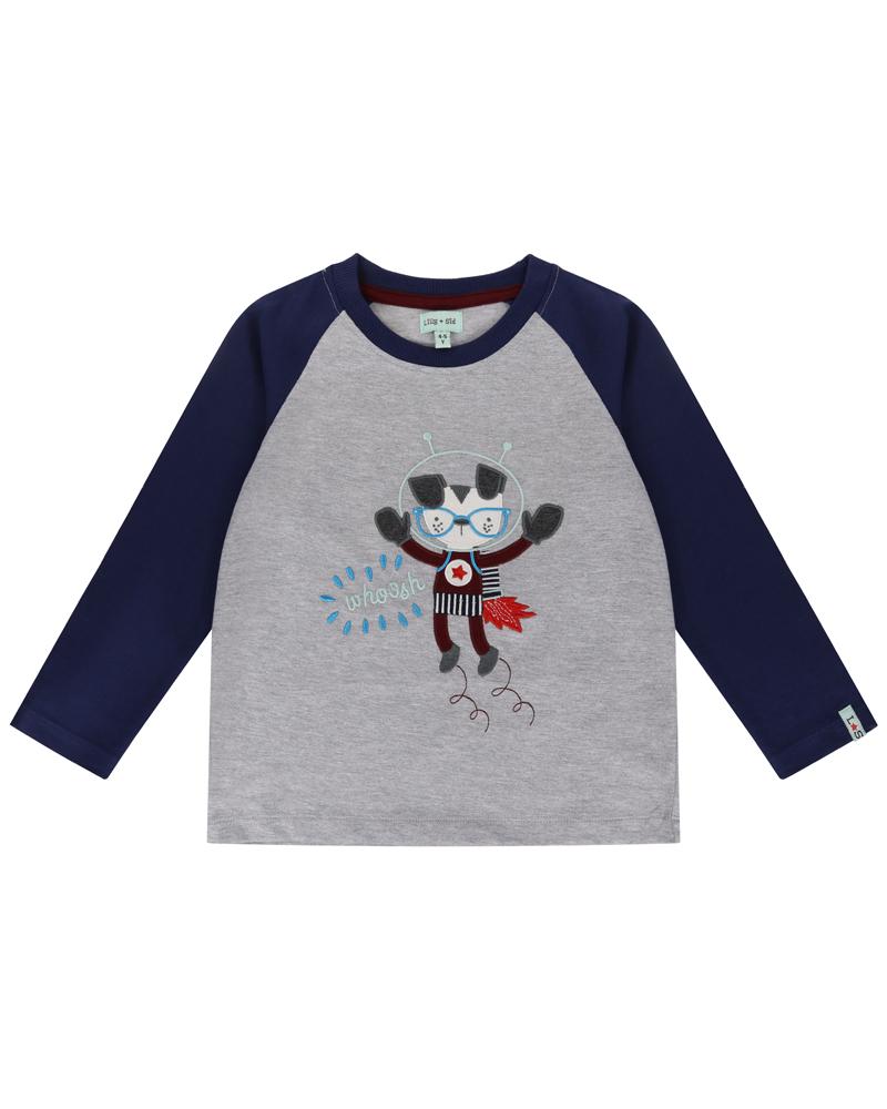Space Dog Raglan Top