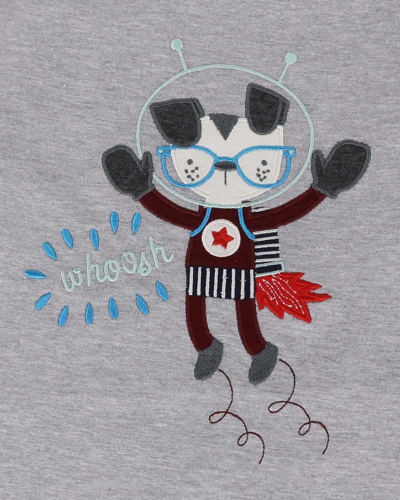 Space Dog Raglan Top