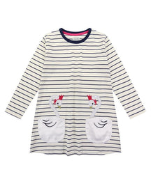 Swan Pocket Jersey Dress