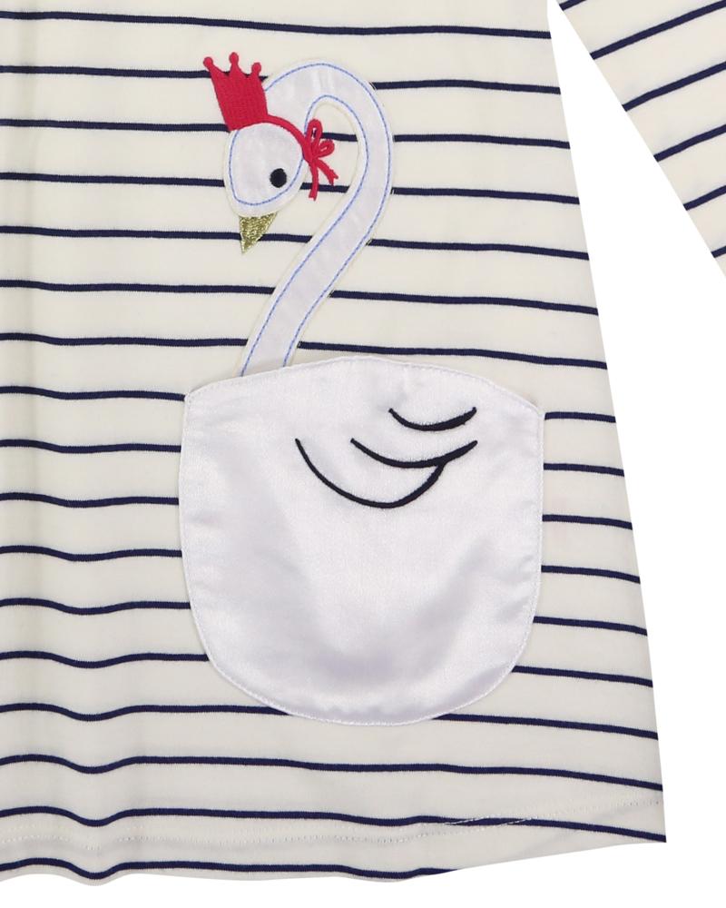 Swan Pocket Jersey Dress