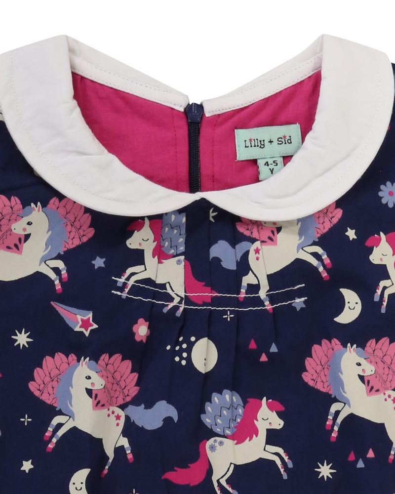 Collar Woven Dress- Pegasus