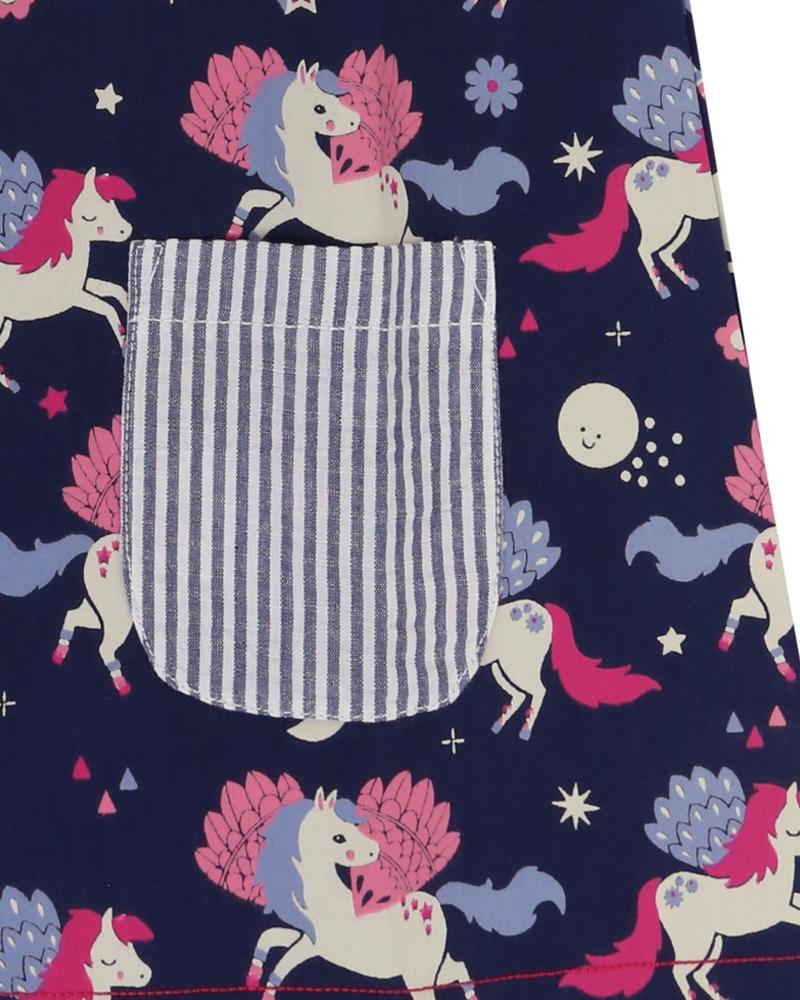 Collar Woven Dress- Pegasus