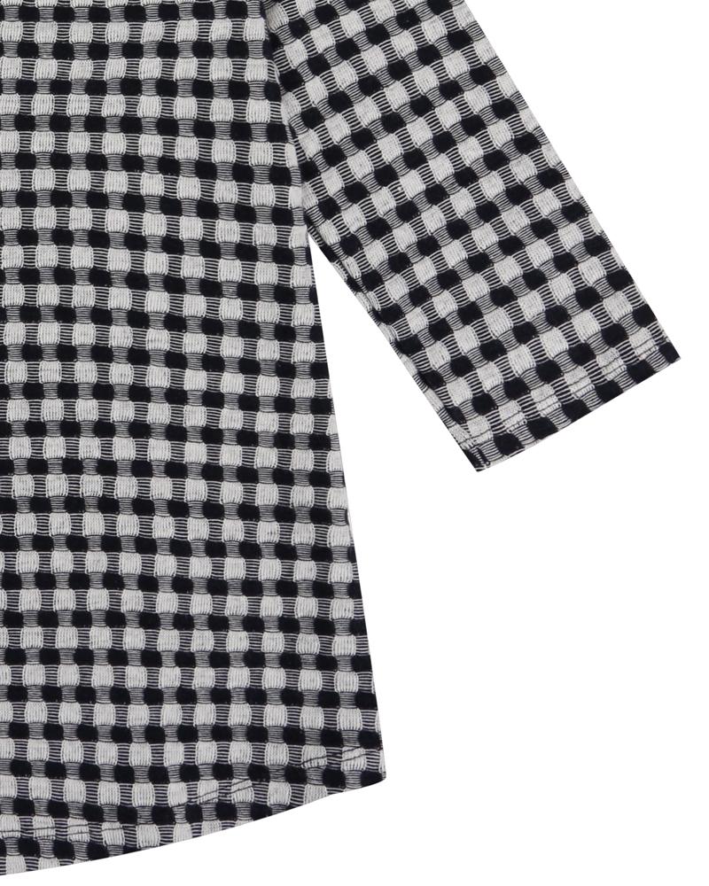 Check Frill Insert Dress