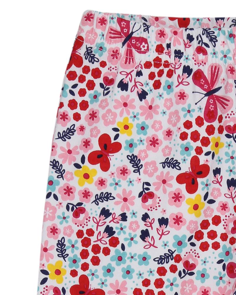 Cropped Leggings - Butterfly Florals