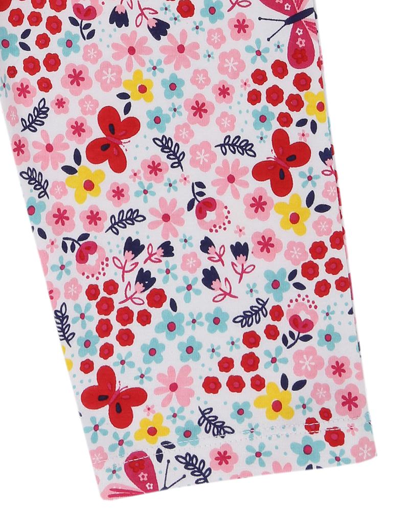 Cropped Leggings - Butterfly Florals