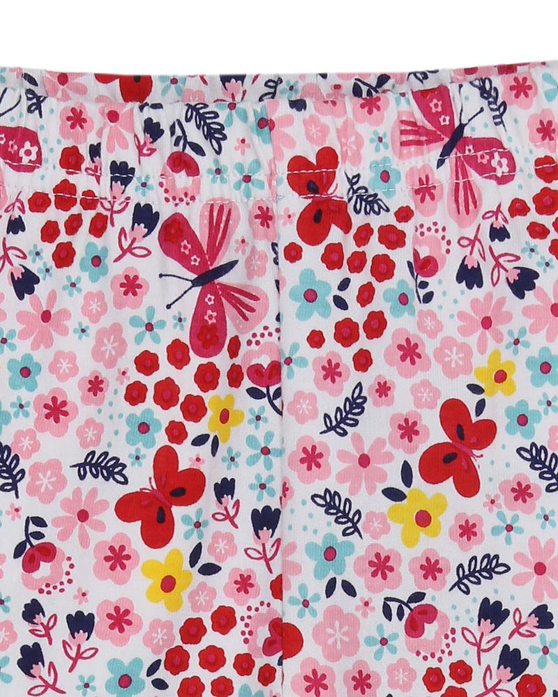 Cropped Leggings - Butterfly Florals